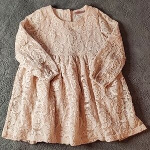 Bonne Pink Lace Dress for Girls